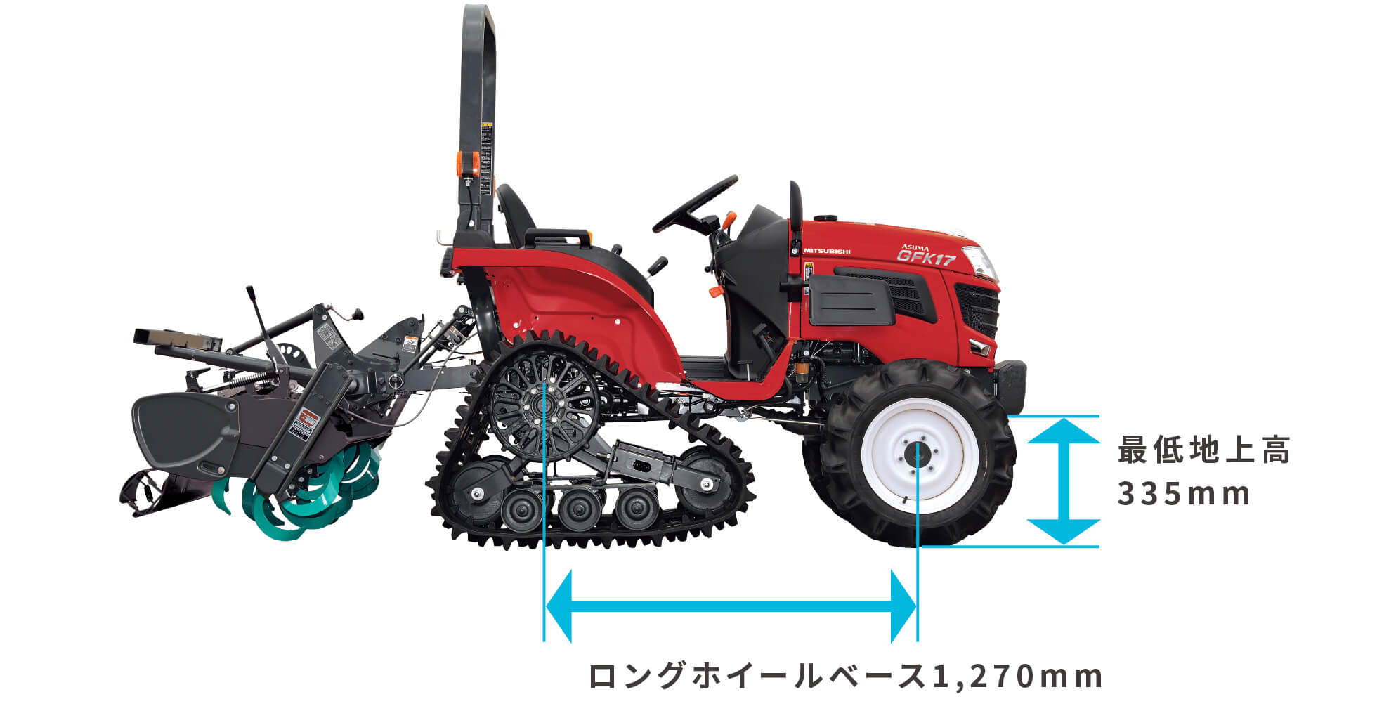 ロングホイールベース&ゆとりの最低地上高