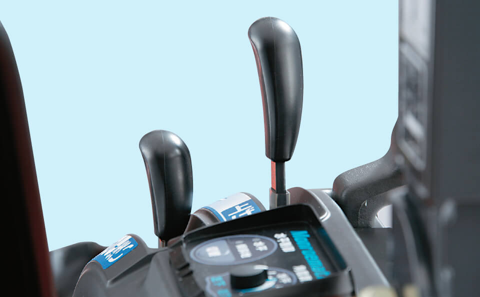 扱いやすいレバー位置