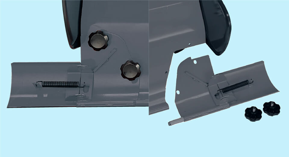 開閉式延長カバー/着脱式補助カバー（サイドドライブ）