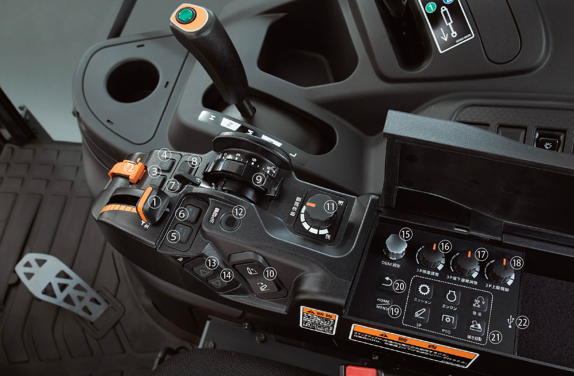 多機能アームレスト