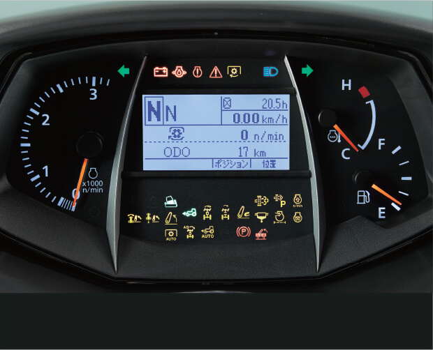 大型液晶ディスプレイ付メーターパネル