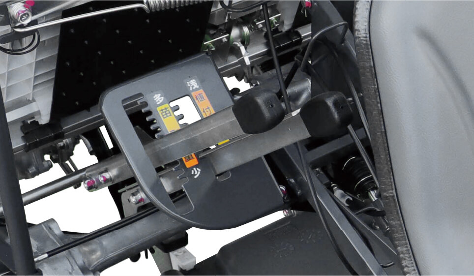 植付深さ・苗取量調節