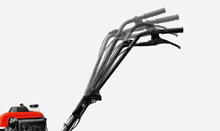 高さ3段階調節のハンドル