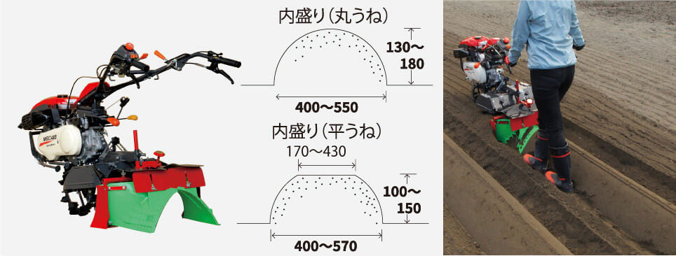 スーパーグリーン畦立器内盛り