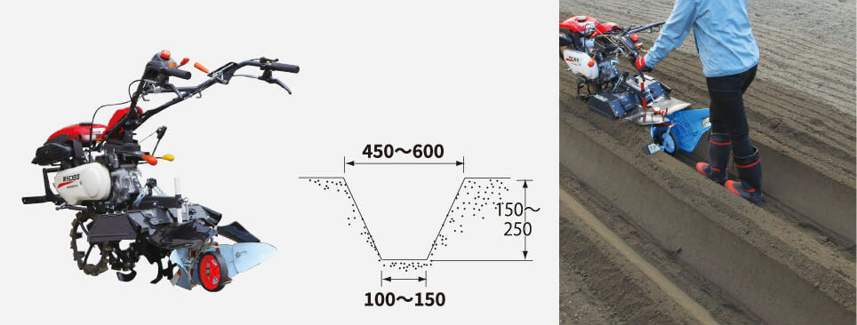 ブルー溝浚器 尾輪付