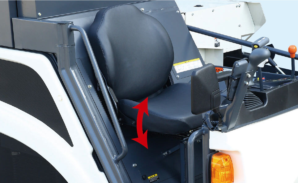 座席シート角度調節