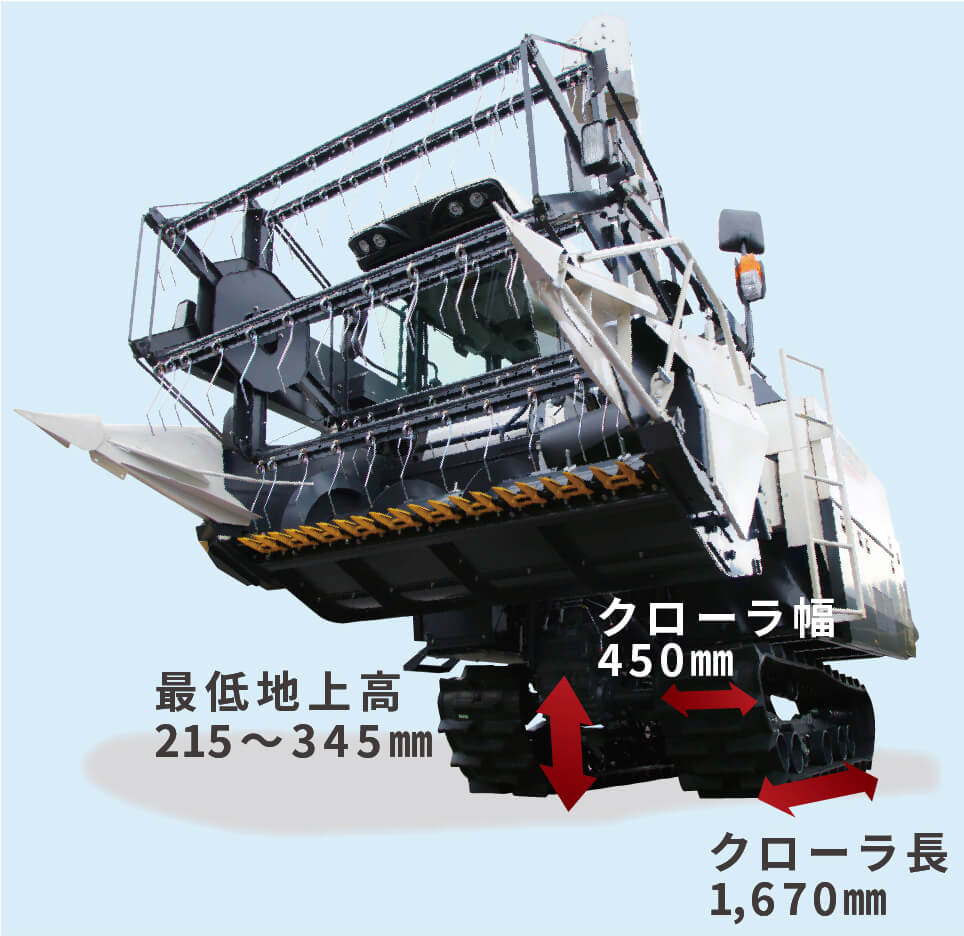 ハイクリアランス＆ロングクローラ