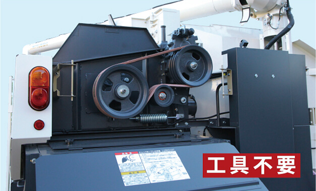 ⑬ロータ後部カバーオープン